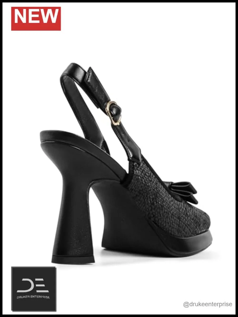 Women's Slingback Pumps Square Toe Block High Heels Platform Mary Jane Dress
